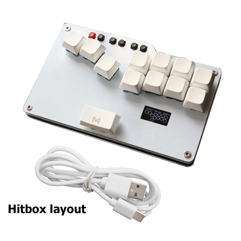 Mini HitBox Fighting Street Fighter Joystick Simulator MX Switch Arcade Raspberry Pi Pico GP2040 For PS3 PC Nintendo Switch