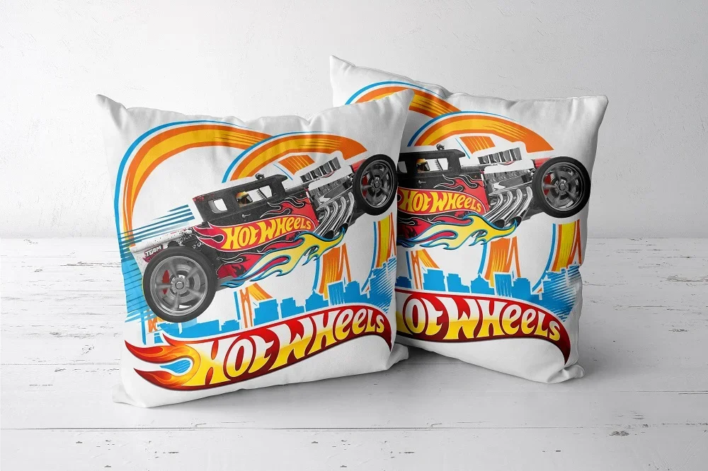Наволочки Hot Wheels 18x18 дюймов двухсторонние мягкие декоративные подушки для