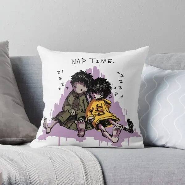 

Nap Time Printing Throw Pillow Cover Bed Cushion Soft Case Wedding Fashion Anime Hotel Office Fashion Pillows not include