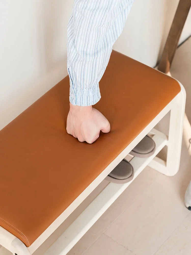 ła z litego drewna stołek do zmiany butów drzwi użytku domowego nosić buty wejście salon prosty może siedzieć miękka torba przedpokój
