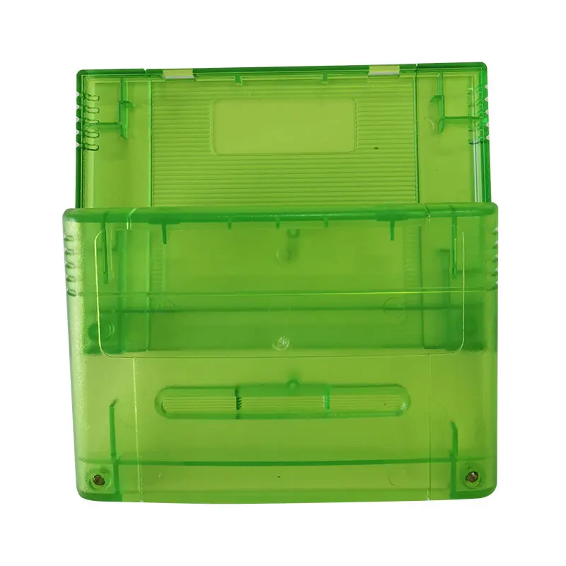 

10pcs/set Transparent Green Cartridge Case shell With Screws for Super S-N-E-S Systems(EU PAL Version )