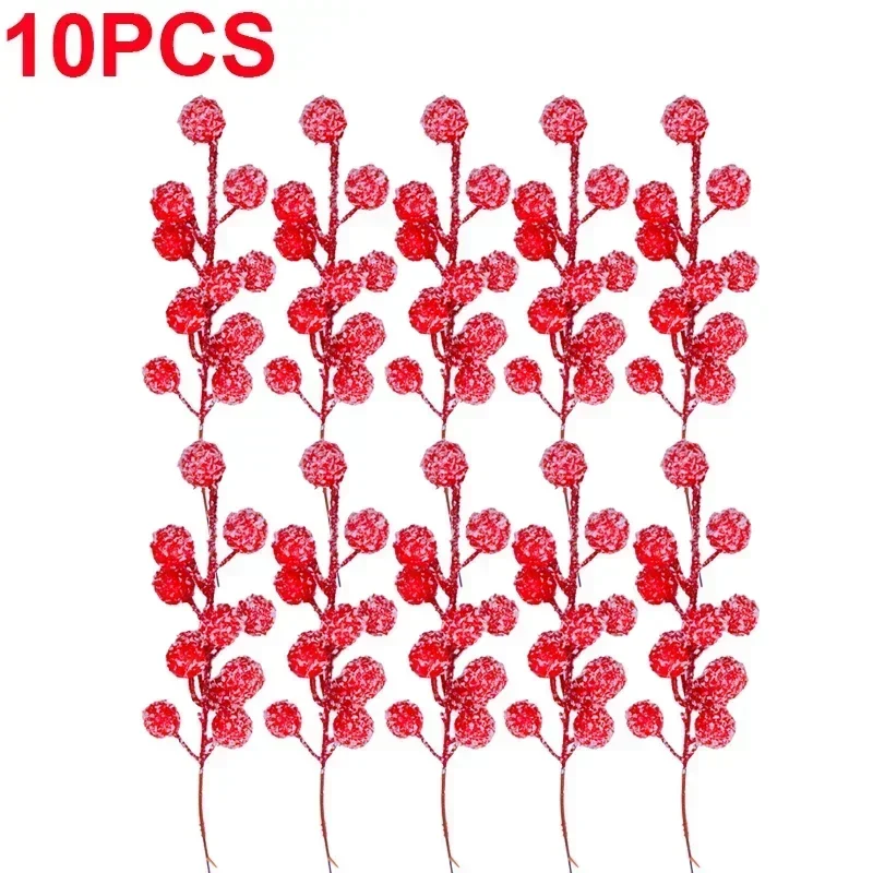 

Искусственные красные ягодки падуба для елки