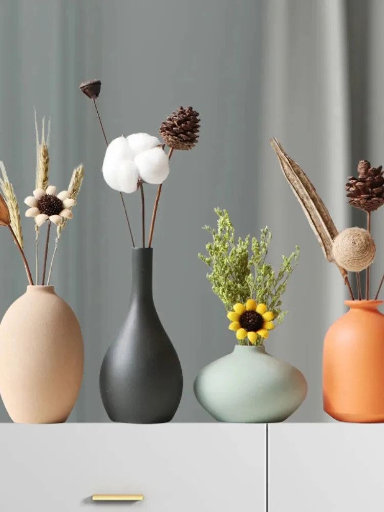 

Vases, High-end Creative Ceramic Vases, Dry Flower Living Room Decorations, Room Tabletop Decorations