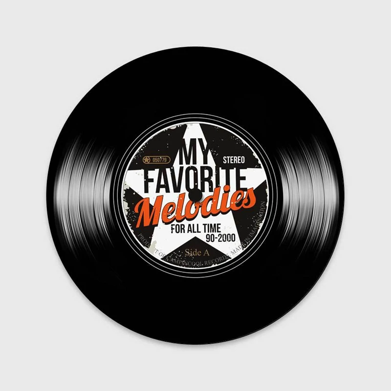 Винтажные прикроватные Коврики для спальни круглые коврики креативный черный