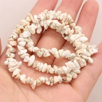 natural stones white turquoise gravel stone irregular unshape bead for jewelry making diy necklace bracelet charm gift party40cm