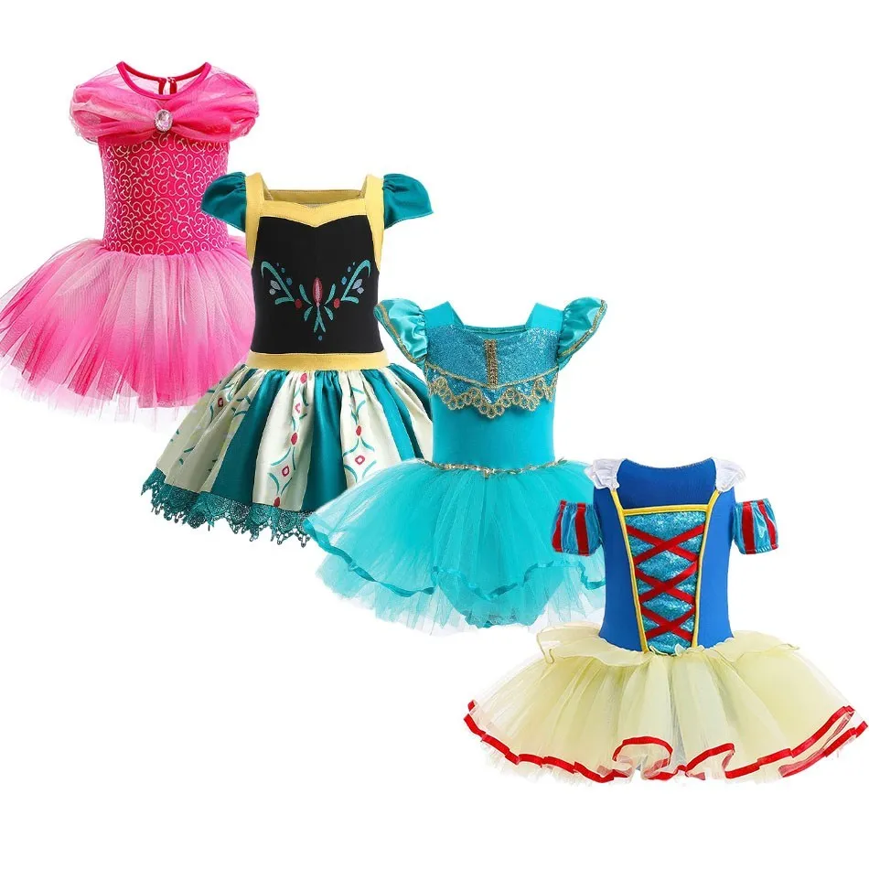 

Summer Child Princess Dress For Girl Anna Snow White Party Dresses Kid Halloween Clothing Child Ballet Dance Skirt Tutu Vestidos