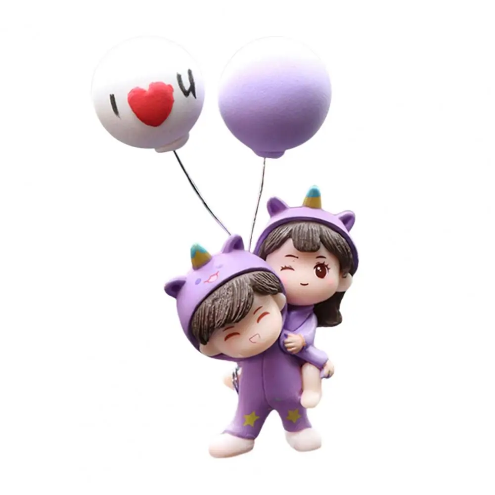 

Автомобильные украшения, милые мультяшные фигурки для пар, украшения из воздушных шаров, украшение для приборной панели салона автомобиля, домашнего офиса