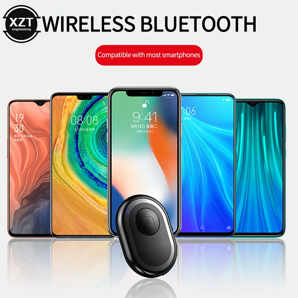 Фото Беспроводная кнопка дистанционного управления, перезаряжаемая Bluetooth-совместимая функция автоспуска для телефона IOS Android №4