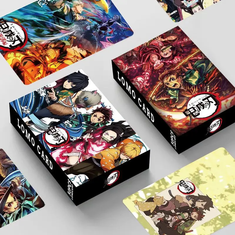 

30Pcs/Box Anime Demon Slayer: Kimetsu No Yaiba Kamado Tanjirou Cards Cartoon Postcard Artbook Props Lomo Card Gift Collection