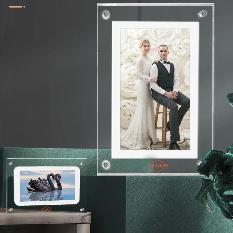 Высокопрозрачная акриловая фоторамка цифровая 5 дюймов электронный фотоальбом