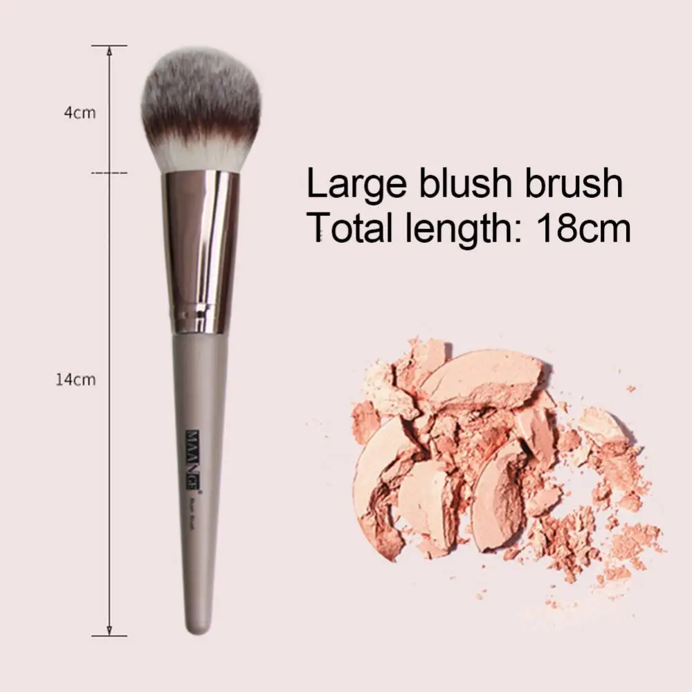 

Makeup Brushes MAANGE 18Pcs/Set Portable Makeup Nylon Wool Brush with Faux Leather Storage Bag Makeup Tools
