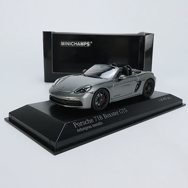 

Minichamps 1:43 модель автомобиля Porsche 718 Boxter GTS (982) 2020 коллекция литых автомобилей из сплава-металлический серый
