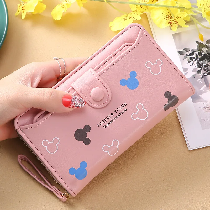 

Women Card Holder Female Multi Card Wallets Long Zipper Coin Purse with Soft Leather Girls Handbags Money Bags monedero