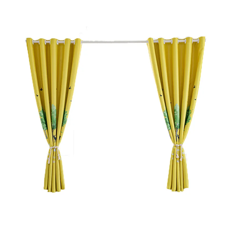 

20861-QB-Bouquet Butterfly Sheer Curtains for Living Room Bedroom Window Treatment Kitchen