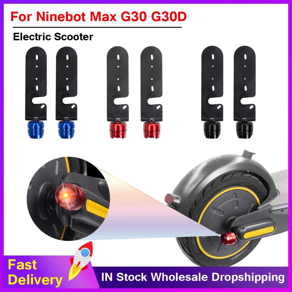 

LED Waterproof Light Safety Warning Tail Light Battery for Ninebot Max G30 G30D Electric Scooter Anti-collision Warning Light