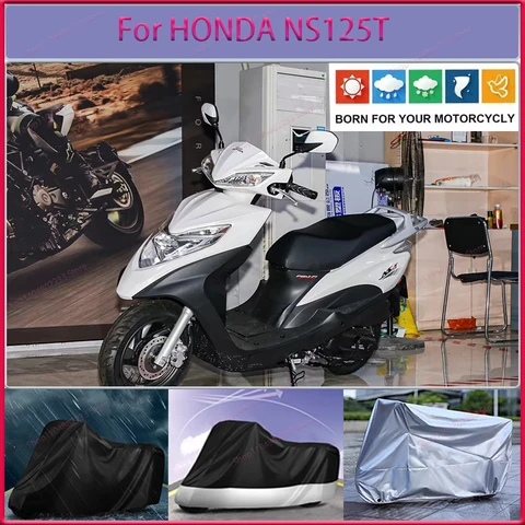 Чехлы для мотоциклов HONDA NS125T, всесезонные, универсальные, водонепроницаемые, пылезащитные, устойчивые к ультрафиолетовому излучению, уличные, домашние, мотоциклетные, дождевики