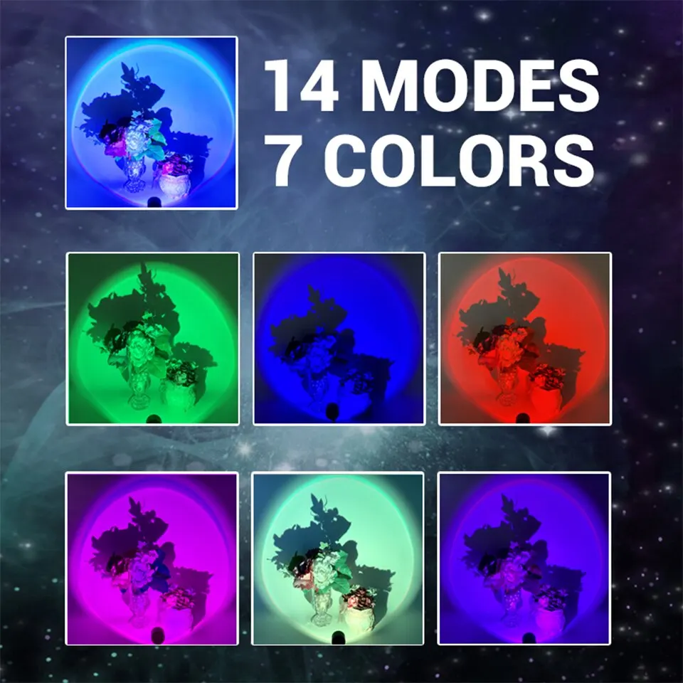

RGB USB лампа "Закатная Радуга" для создания атмосферы