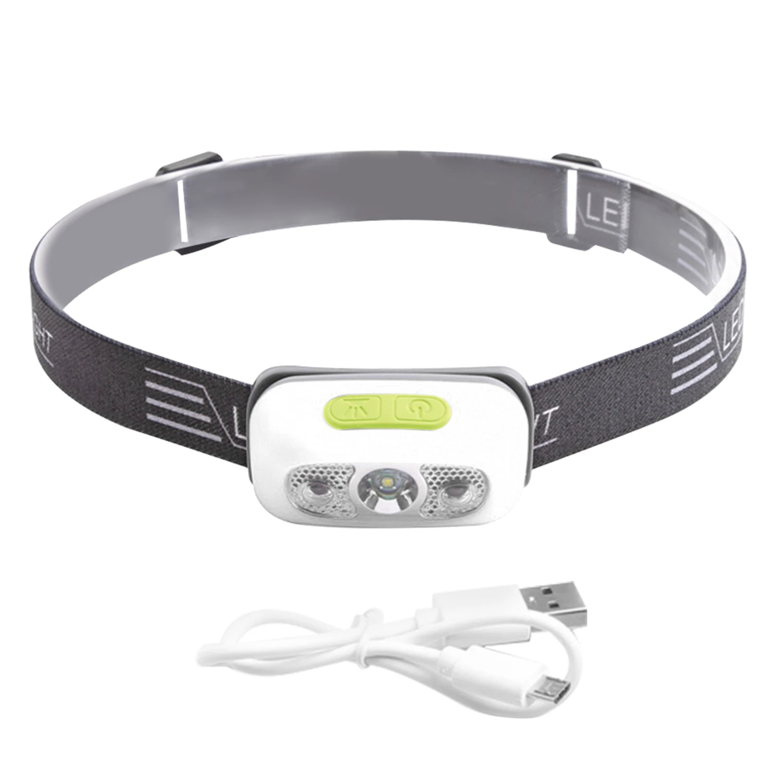 

Фонарик для бега Портативный Легкий светодиодный налобный фонарь для взрослых Кемпинг индукционный супер яркий походный USB Перезаряжаемый...