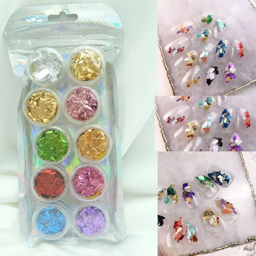 Фотофольга для ногтей цвета шампанского