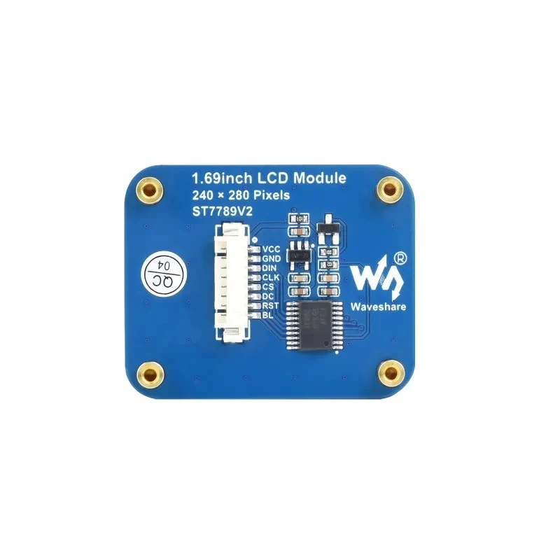 Фото 1,69-дюймовый IPS LCD-модуль с драйвером ST7789V2, интерфейсом SPI 240×280, 262K цветами, для Arduino ESP32, Raspberry Pi 4B, 3B+, Zero №4