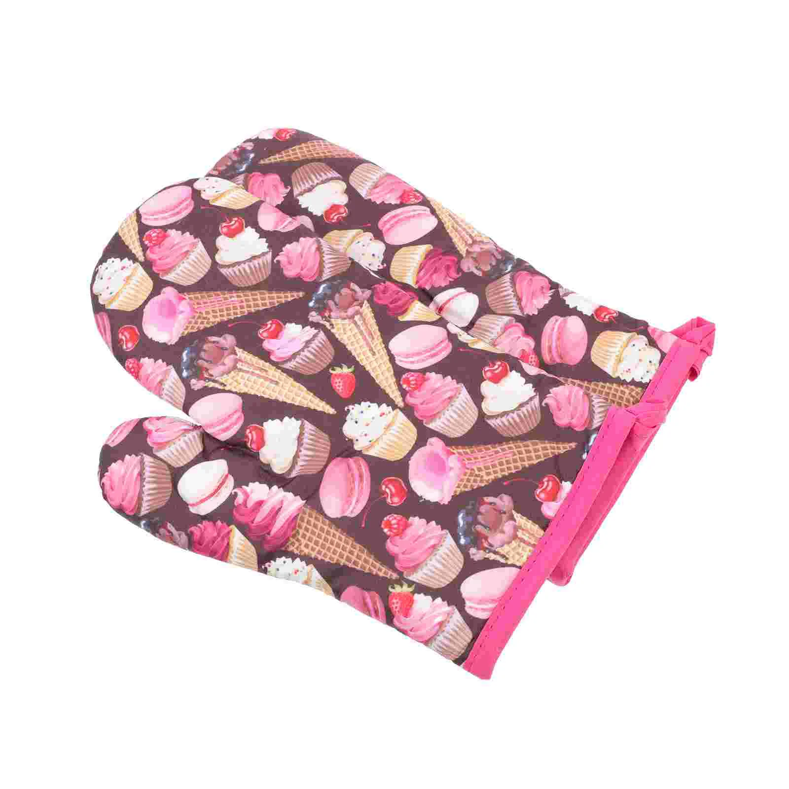 

Gloves Oven Kitchen Mitt Glove Heat Mitts Bbq Christmas Cooking Hot Cotton Holders Pot Resistant Microwavesilicone Hand