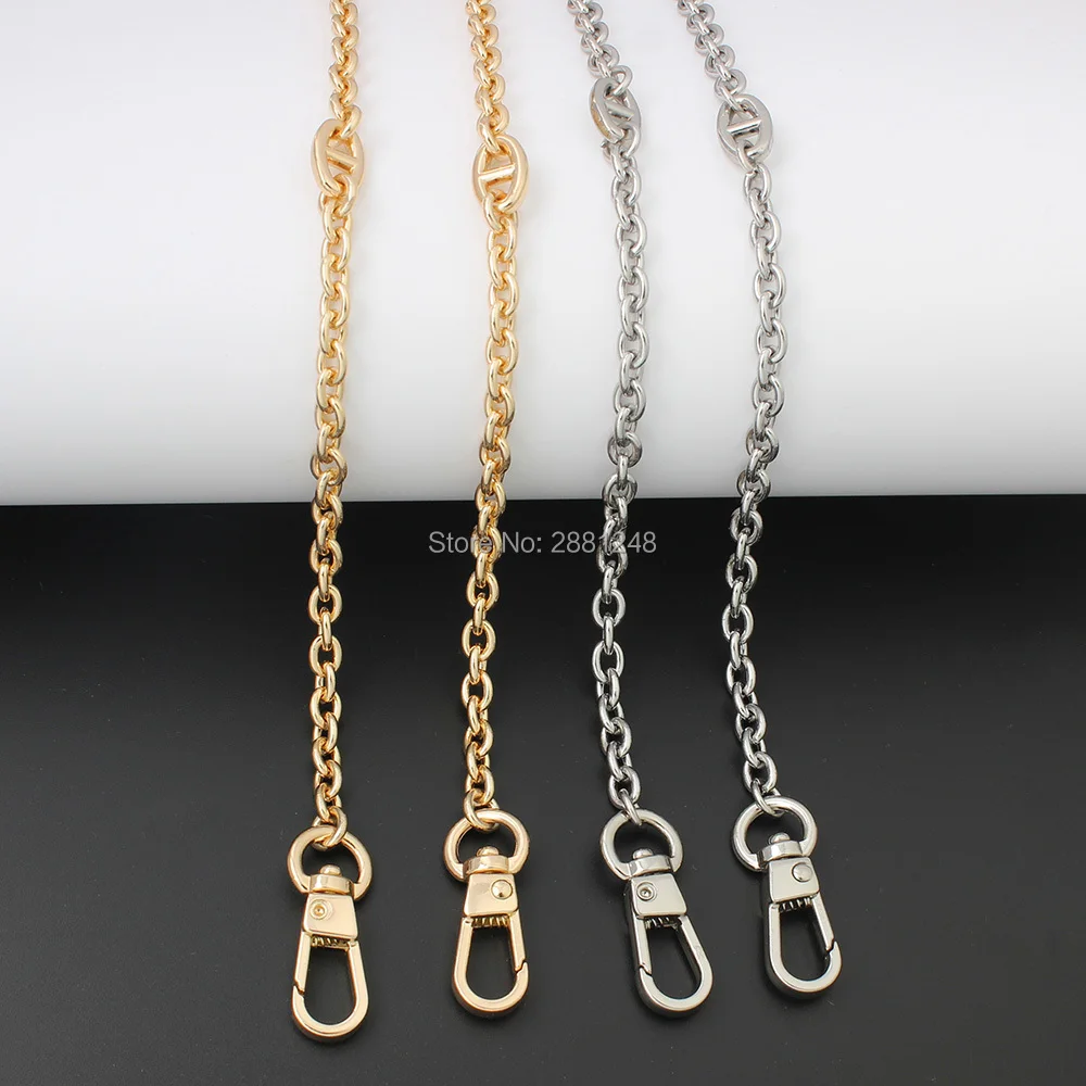 5-20pcs Gold Silver Chain Strap Shoulder Bag Straps High Quality copper Metal Bag Parts & Accessories Chain Bags Strap