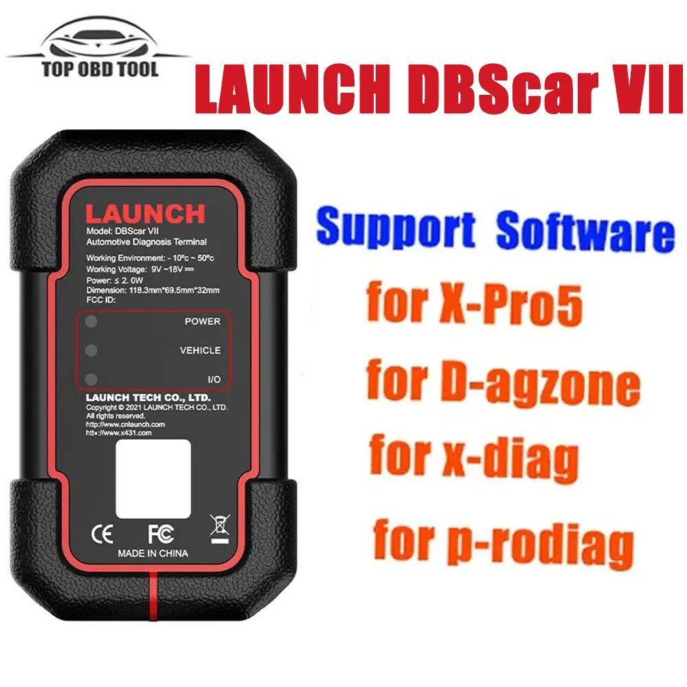 Bluetooth-коннектор Launch X431 DBScar VII DBScar7, сканер кода DBSCAR с поддержкой протокола Doip CAN FD для XPRO5 XD DZ, продиумный инструмент