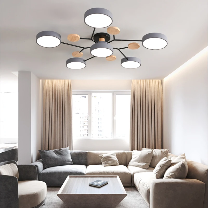 $21.00 Modern living room bedroom villa LED ceiling lamp restaurant lighting hotel apartment chandelier factory direct sales