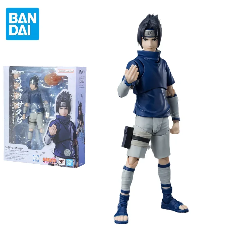Фигурка Bandai из аниме Наруто SHF Uchiha Sasuke Genius Ниндзя крови экшн-фигурка игрушки для