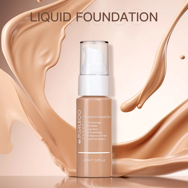 Порошковая жидкость MSRUIOO 1 длинное лицо полностью покрытое косметическими