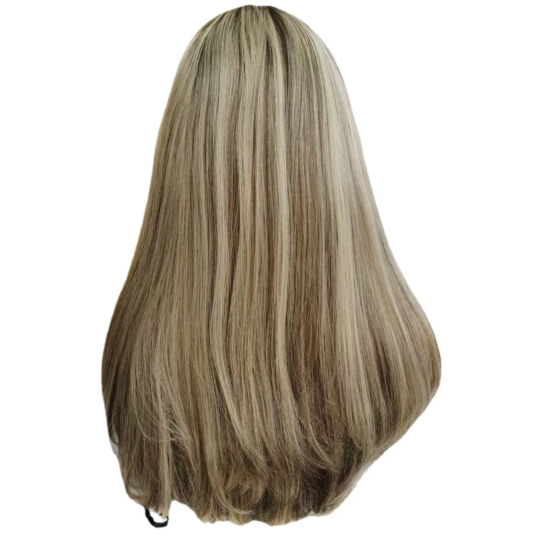 Hstonir Kosher Wig Jewish Blonde Wig Human Hair Straight Short Bob European Remy Hair Wigs Glueless Silk Top Judaica J002