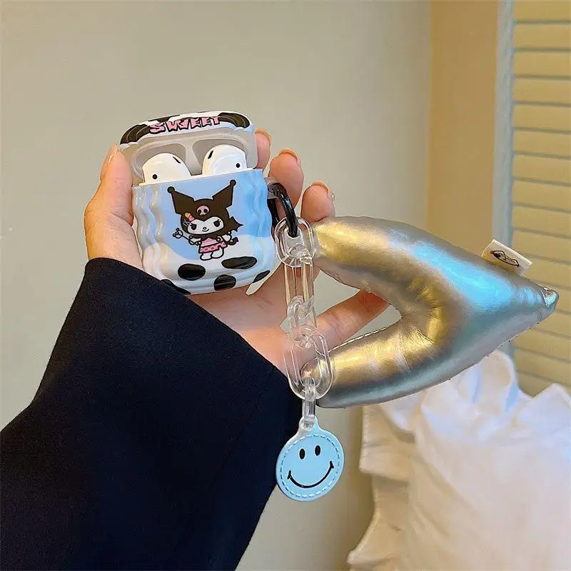 

Kawaii My Melody Pochacco Bluetooth Earphone Case Anime Kuromi Airpods1 2 3 Pro Protector Cartoon Headphone Cover with Pendant