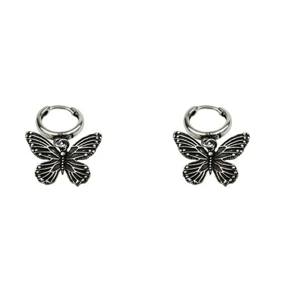 

Butterfly earring retro personality trend temperament do old ear nail fashion simple ear buckle ear act the role of female cool