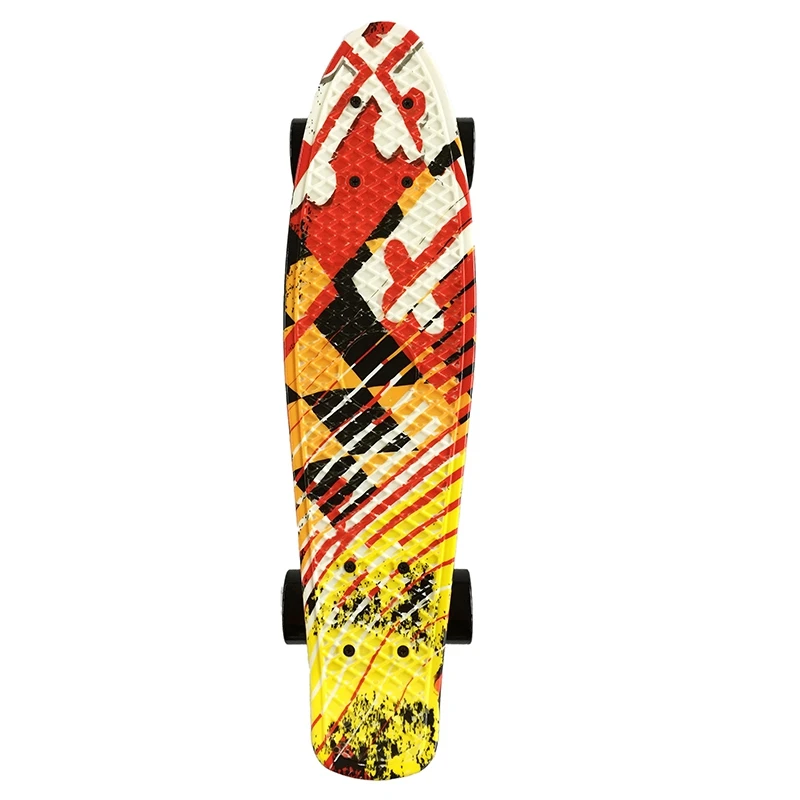 

22 Inch Skateboard Mini Cruiser Penny Board Printing Skateboard Long Board Skate Board Small Fish Board For Beginners
