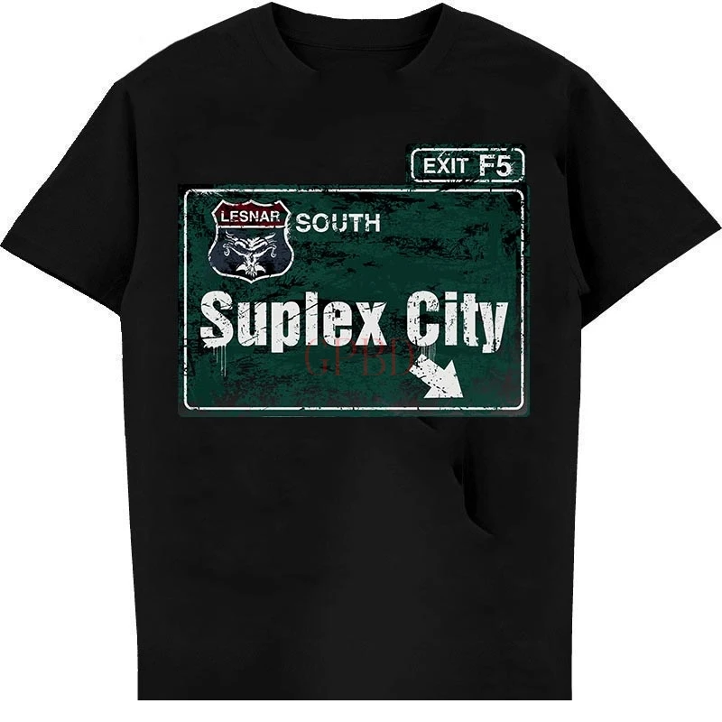 

Men t-shirt Suplex City Toronto brock lesnar Blue T Shirt Women t shirt