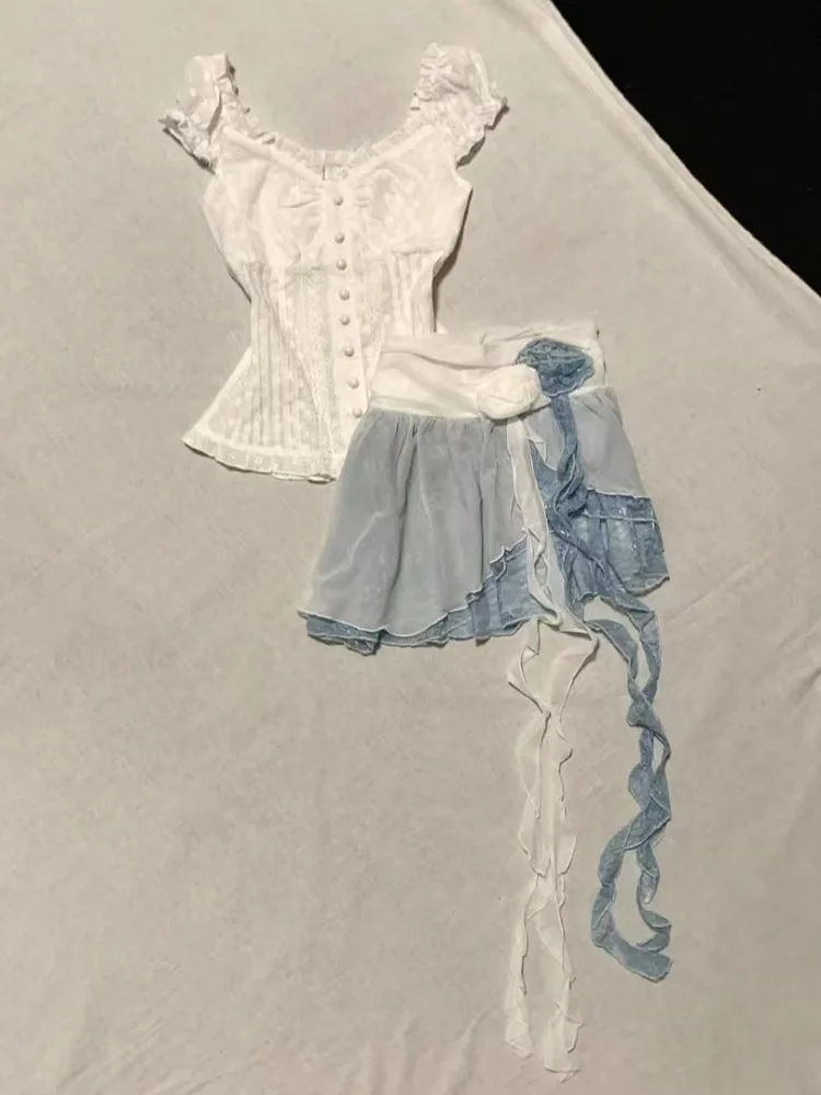 Модные милые белые топы с v-образным вырезом и грибком в стиле пэчворк женские