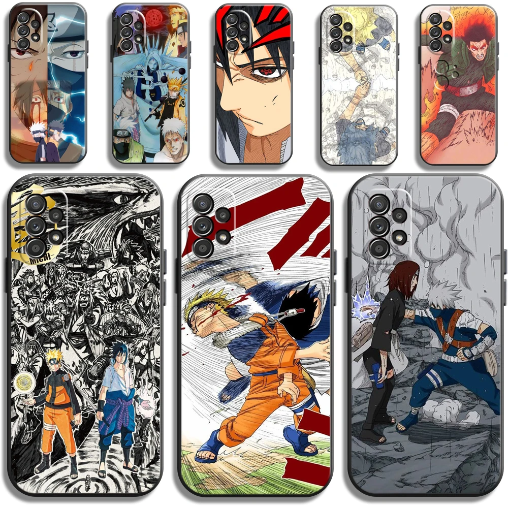 

Japanese Cartoon Naruto Phone Cases For Samsung A31 A72 A21S A52 A71 A51 5G A42 5G A20 A21 A22 4G A22 5G A20 A32 5G Funda