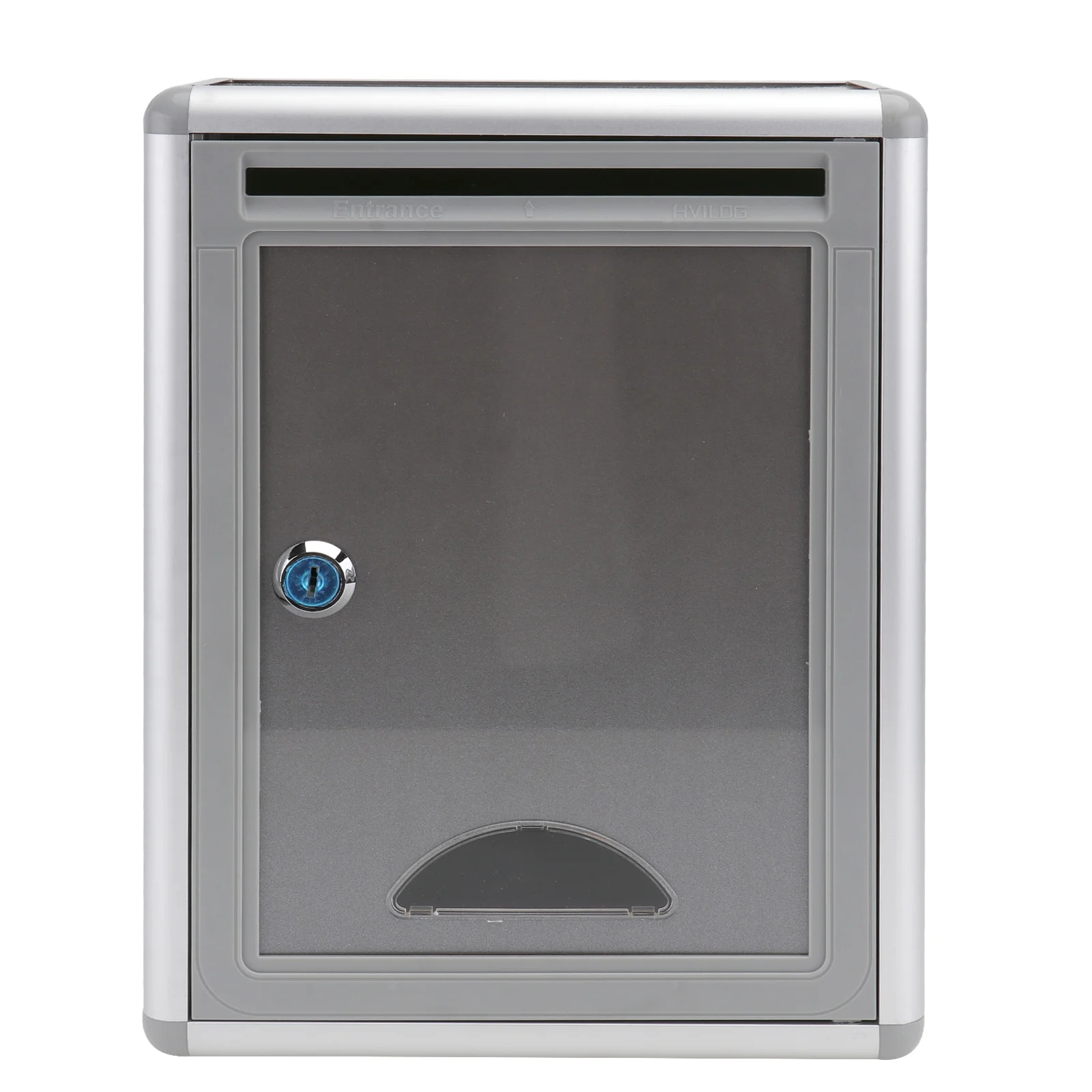 

Wall-mounted Suggestion Box Letter Storage Container Lockable Mailbox Aluminum Alloy Staff Holder