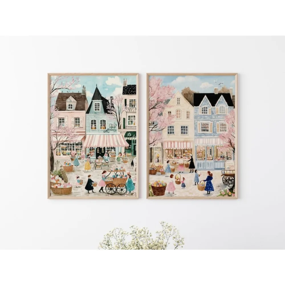 

Абстрактная картина «Город Пасха» от HALFLEMART