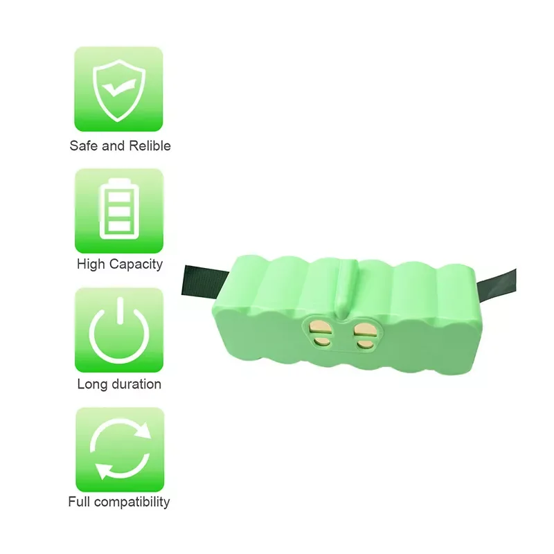 

2023Powtree 6400mAh 14.4V Li-ion Rechargeable Battery For iRobot Roomba 500 550 620 650 760 770 800 series vacuum cleaner batter