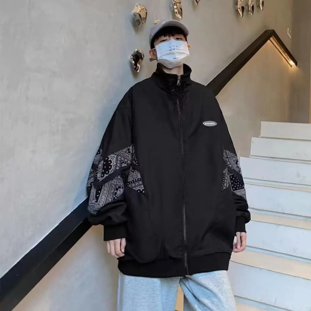 Осень и зима Большие размеры 50 00 кг Ретро-американская куртка Мужская модная