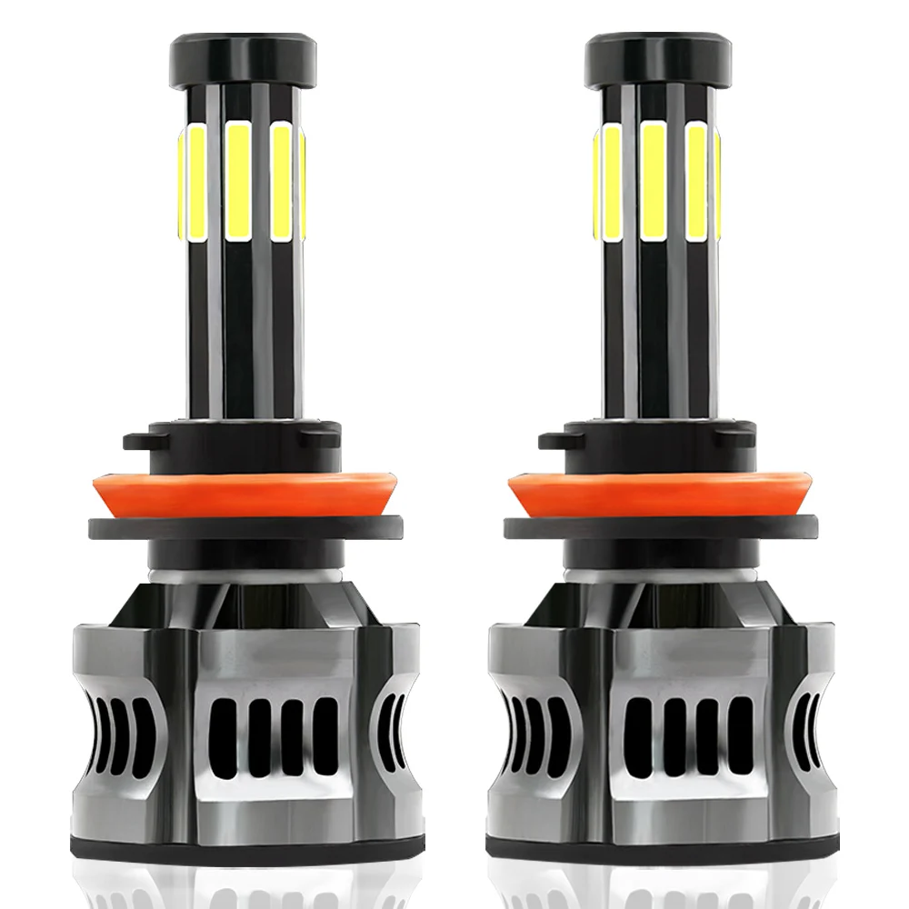 

50W H11 H9 H8 LED Headlight Bulbs H4 H7 LED Light for Car 8 Sides COB Chips 9005 HB3 9006 HB4 H1 Auto Lamp 12V 6000K 360 Degree