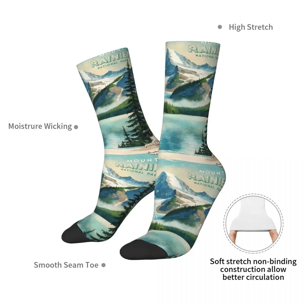 Винтажные Ретро-носки для путешествий в стиле национального парка