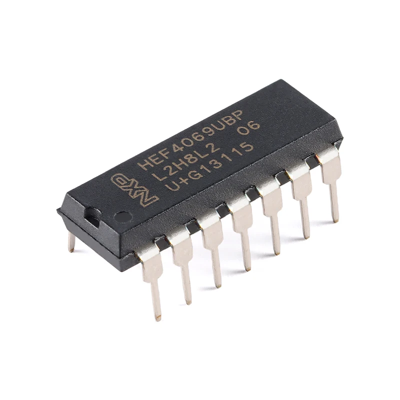 10 шт./упак. Новый оригинальный инвертор HEF4069UBP,652 DIP-14 6-канальный от 3 В до 15 в