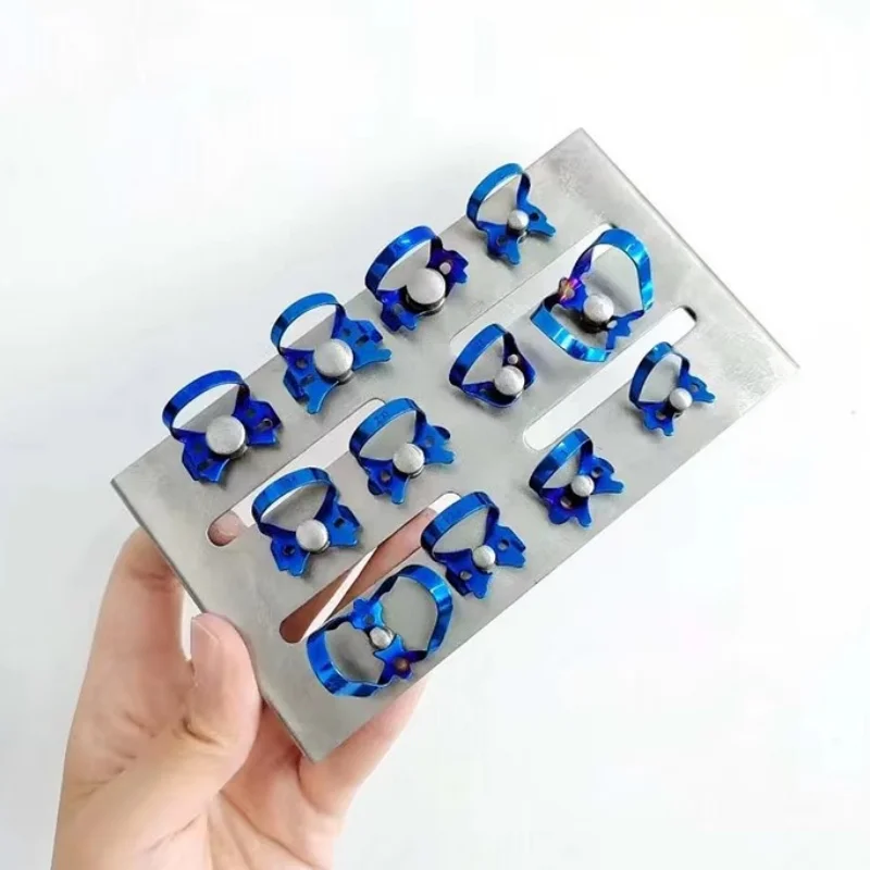 12 Pcs Dental Endodontic Rubber Dam Clamps Restorative Barrier Clips Clamp Sheets Dentist Equipment