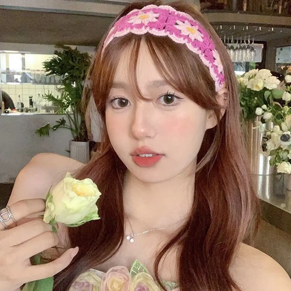 Женский вязаный крючком шарф в стиле ретро