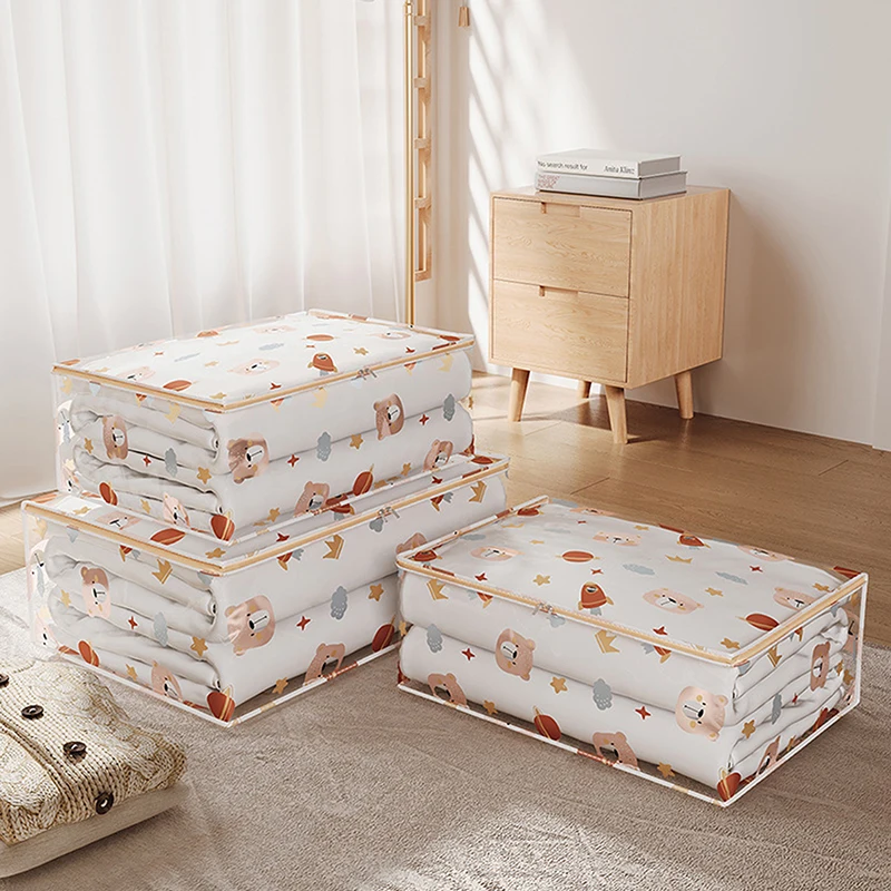 Большая кровать нижняя коробка для хранения складная Одежда Стёганое одеяло