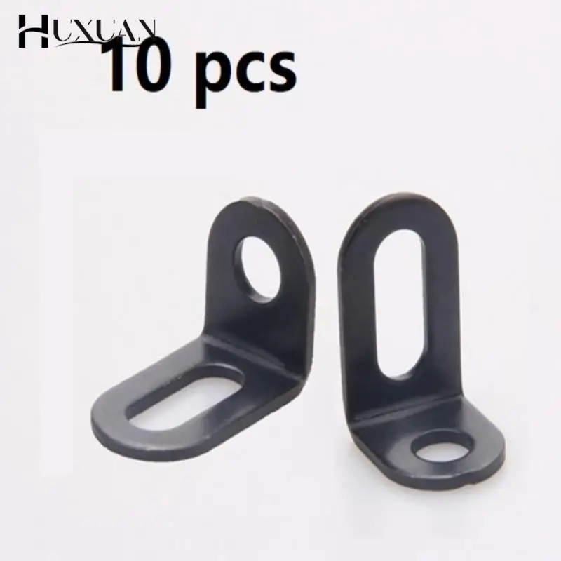 

10pcs Metal Corner Braces Brackets Right Angle L Shape Brace Bracket Black
