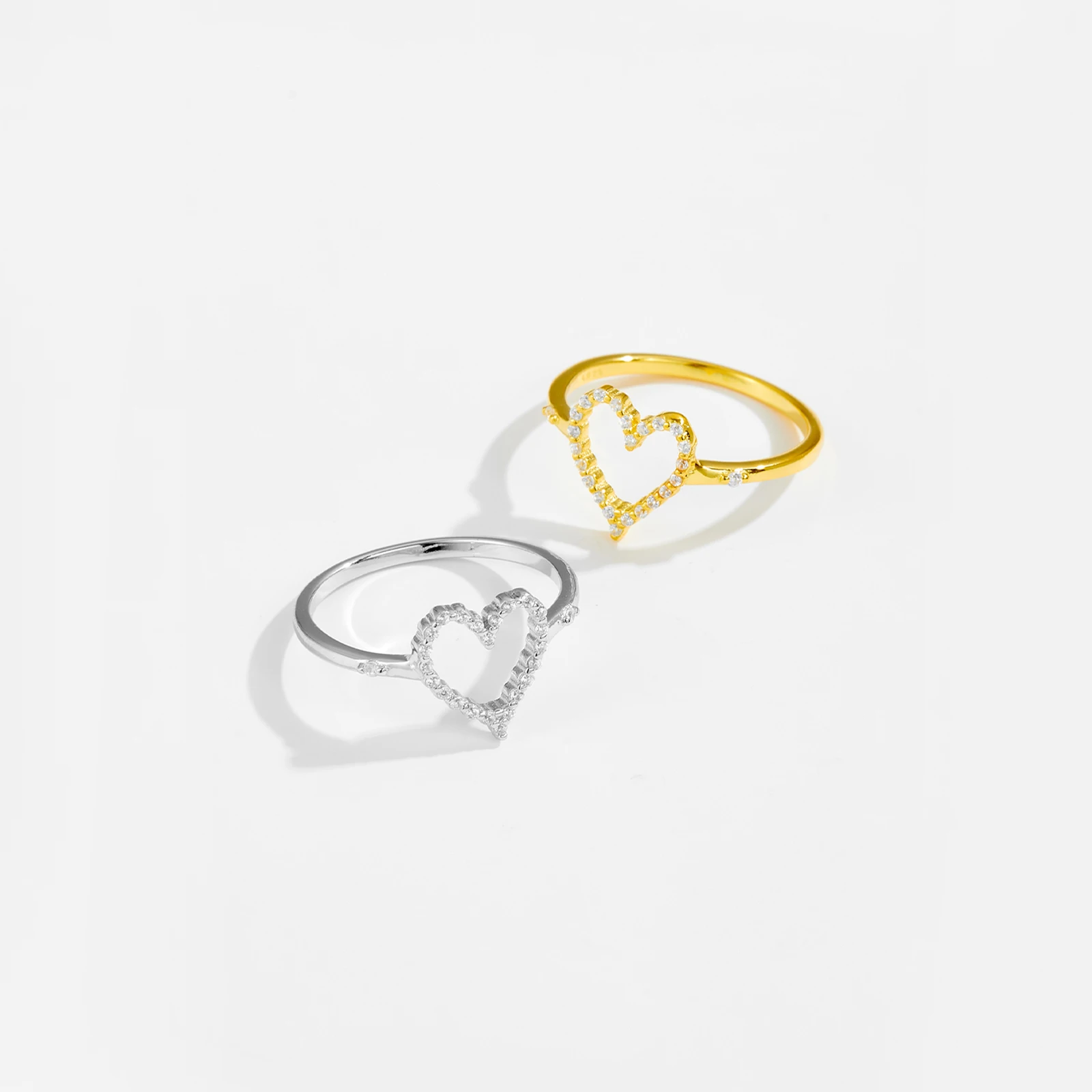 ANDYWEN новинка искусственное серебро в форме сердца с вырезами женское изящное