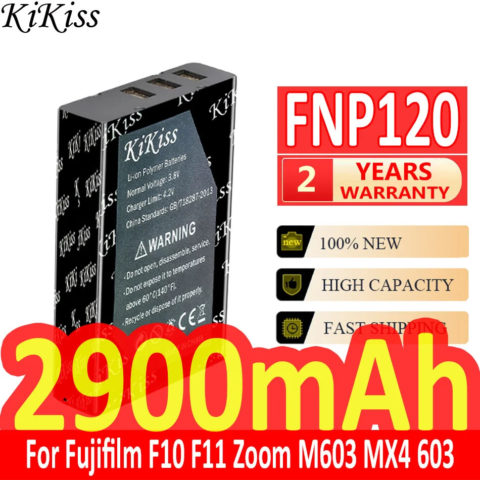 

Мощный аккумулятор KiKiss FNP120 (M603) на 2900 мАч для Fujifilm FinePix F10 F11 для Zoom M603 MX4 603